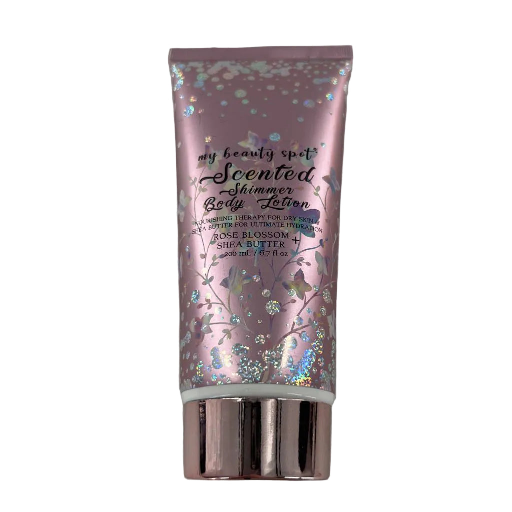 shimmer lotion-rose blossom & shea butter