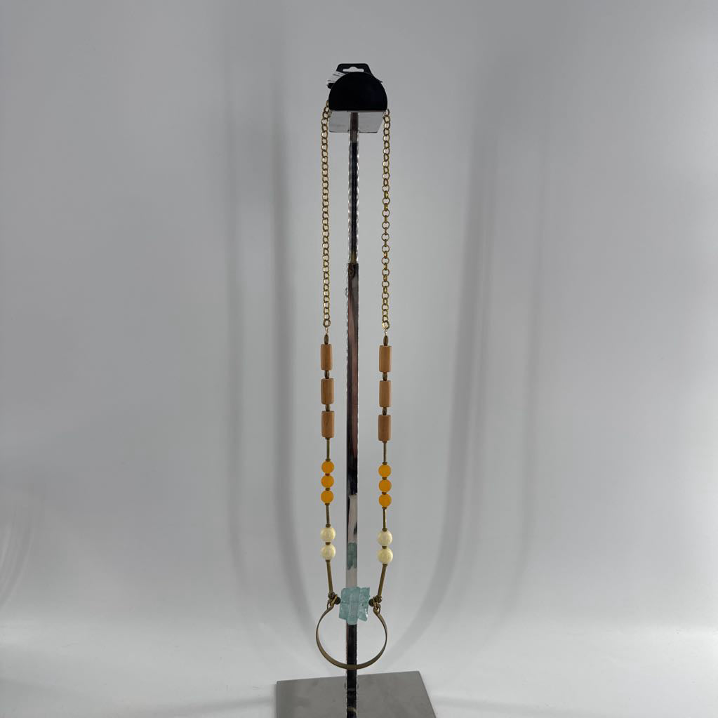 18" art deco beaded necklace