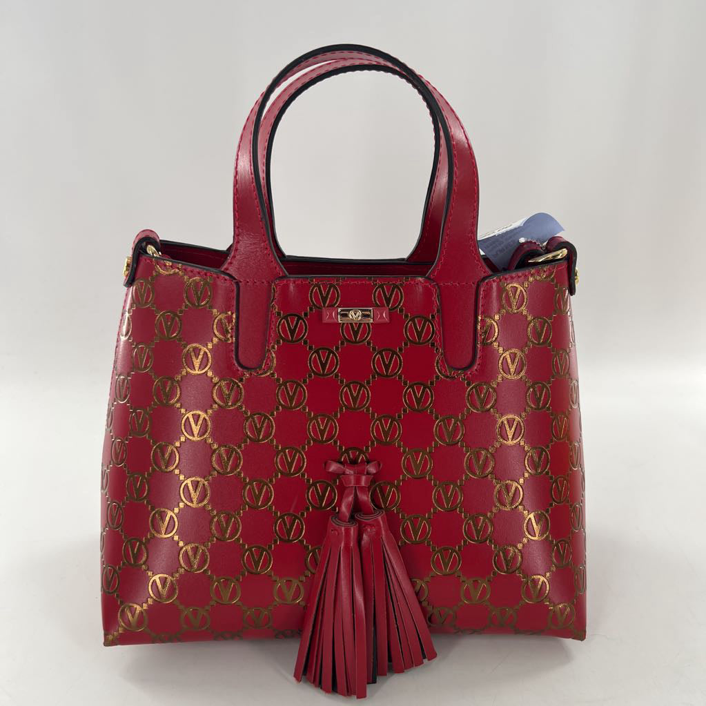 R895 leather logo satchel