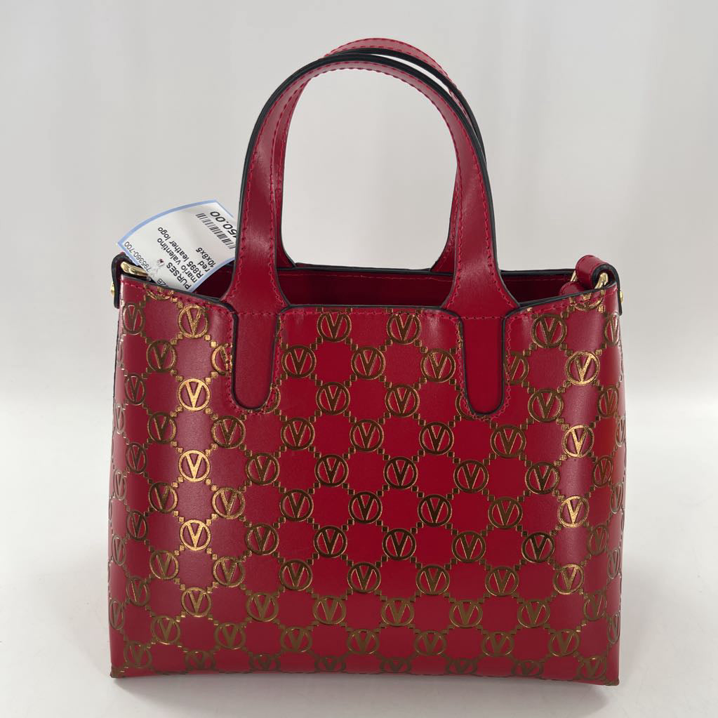 R895 leather logo satchel