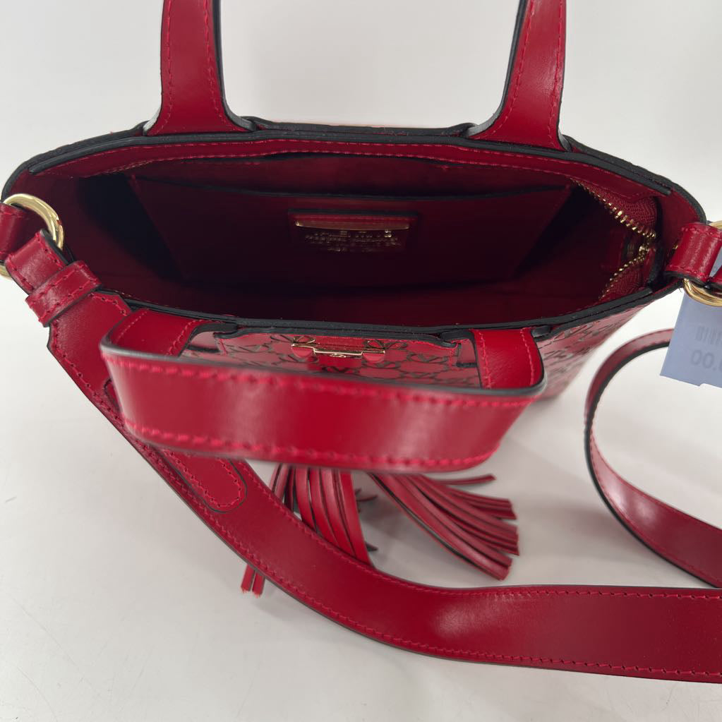R895 leather logo satchel