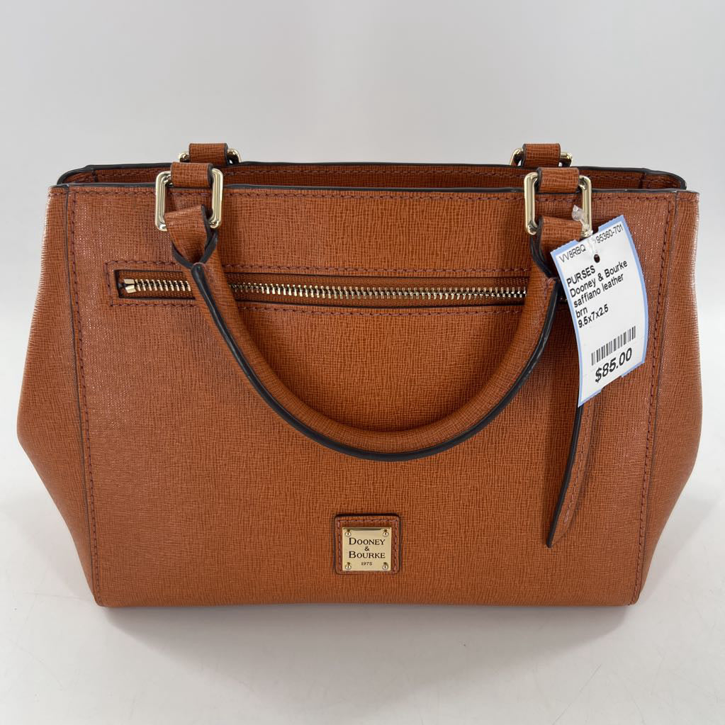 saffiano leather satchel