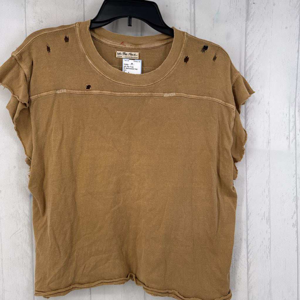M distressed top