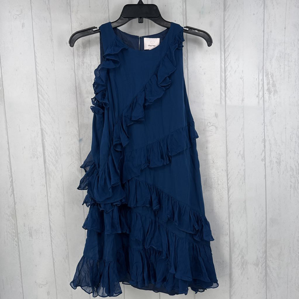 8 ruffled slvls dress