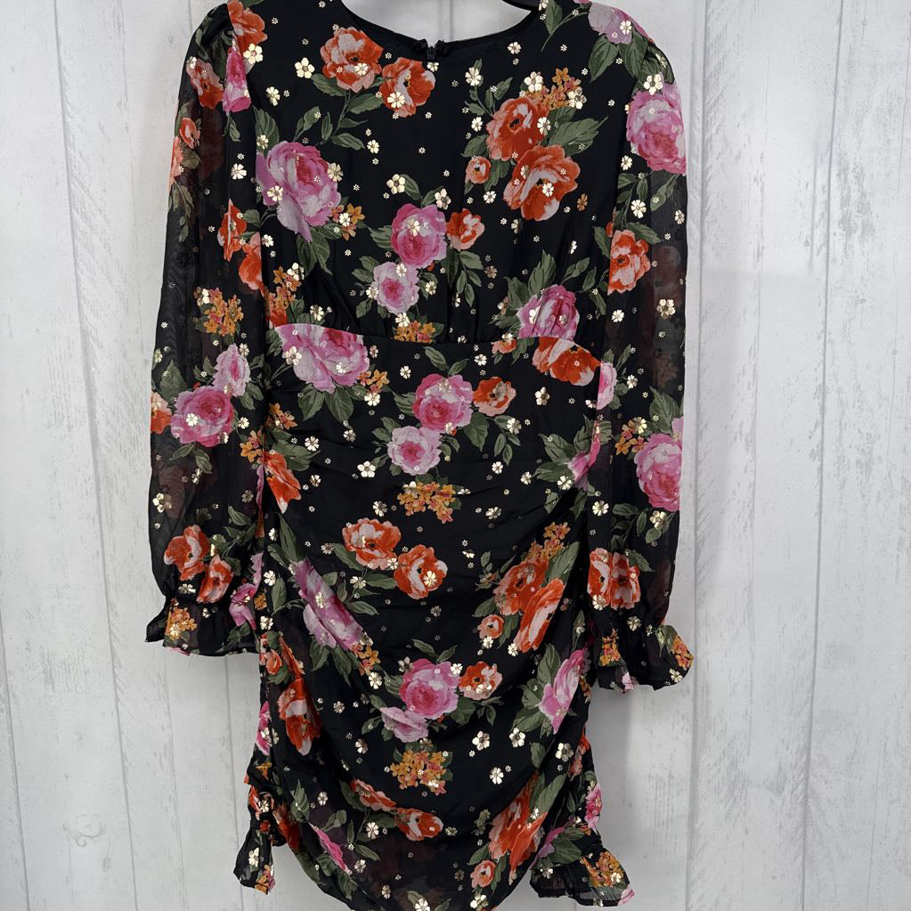 M flo print l/s dress