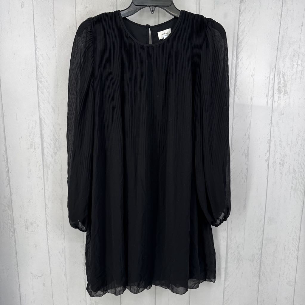 M pleated l/s dress