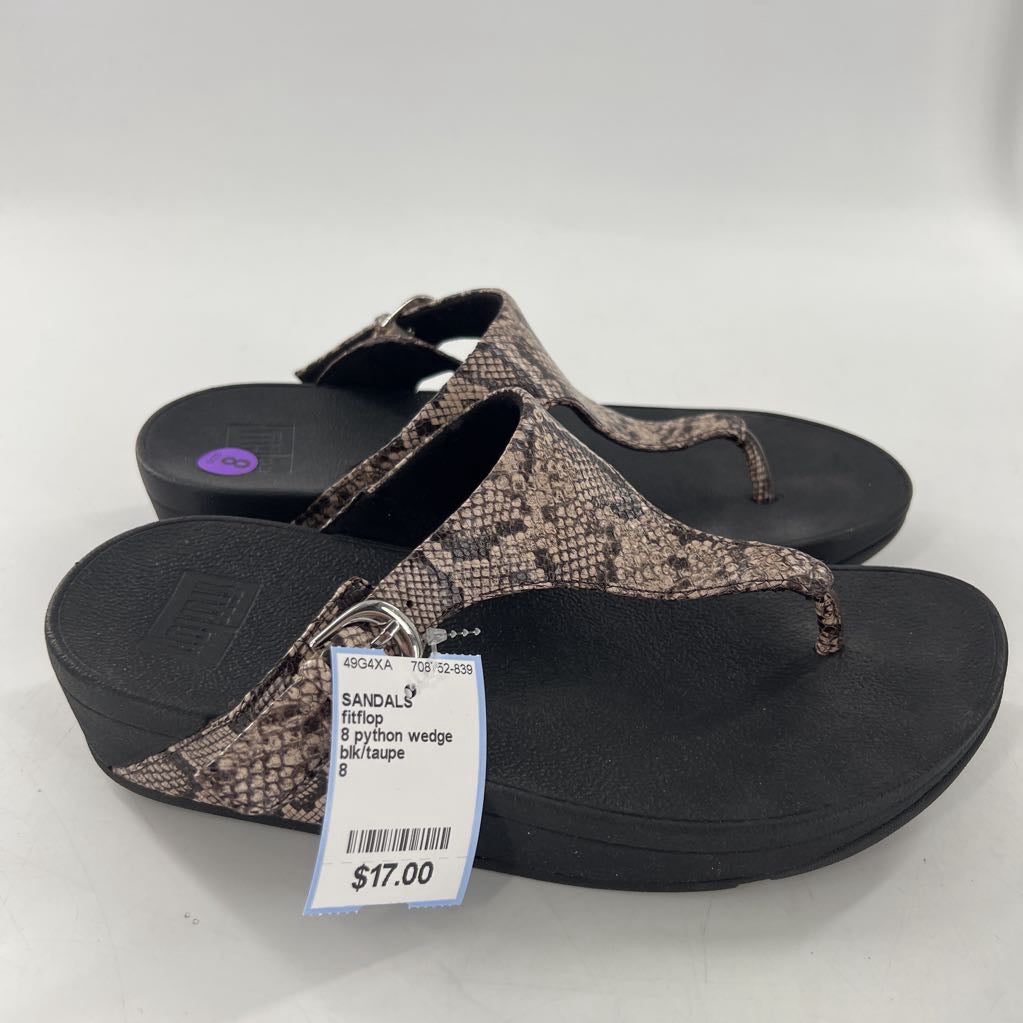 8 python wedge heel sandal
