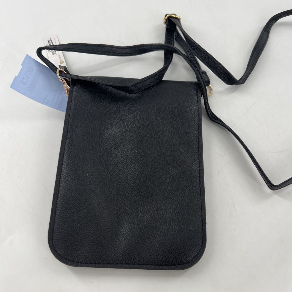embelished leather slim crossbody