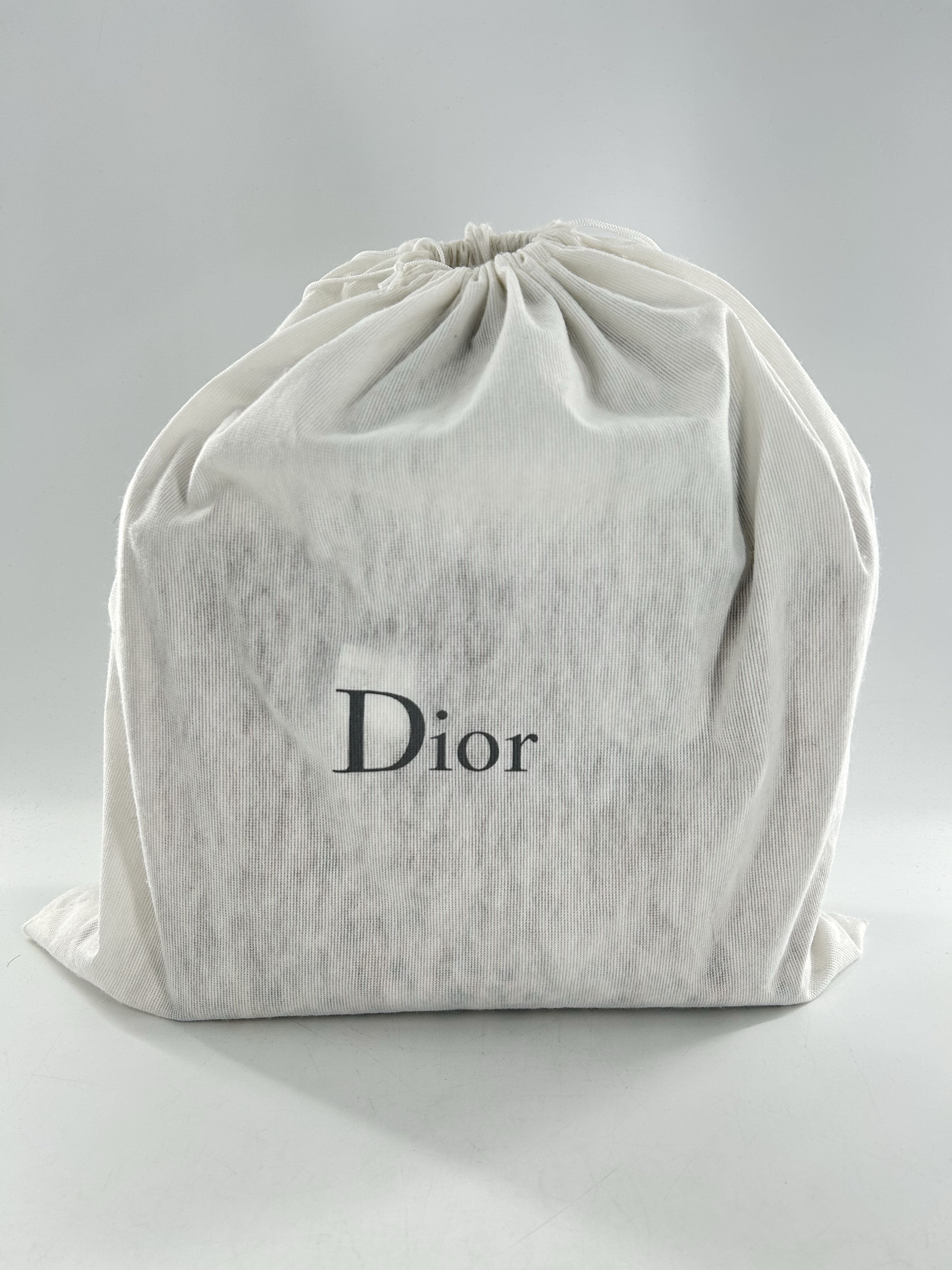 Christian Dior Lady Dior Cannage Quilt Canvas Leopard Print Handbag