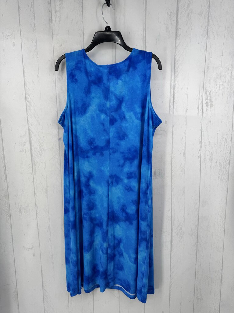 XL slvls tie-dye v-neck dress