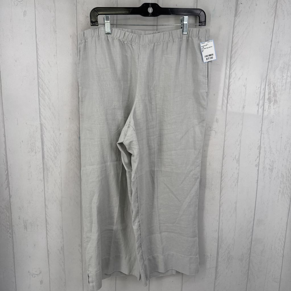 M wide leg pull-on crop pant