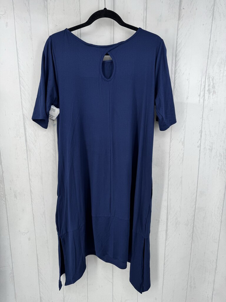 PL s/s back keyhole dress