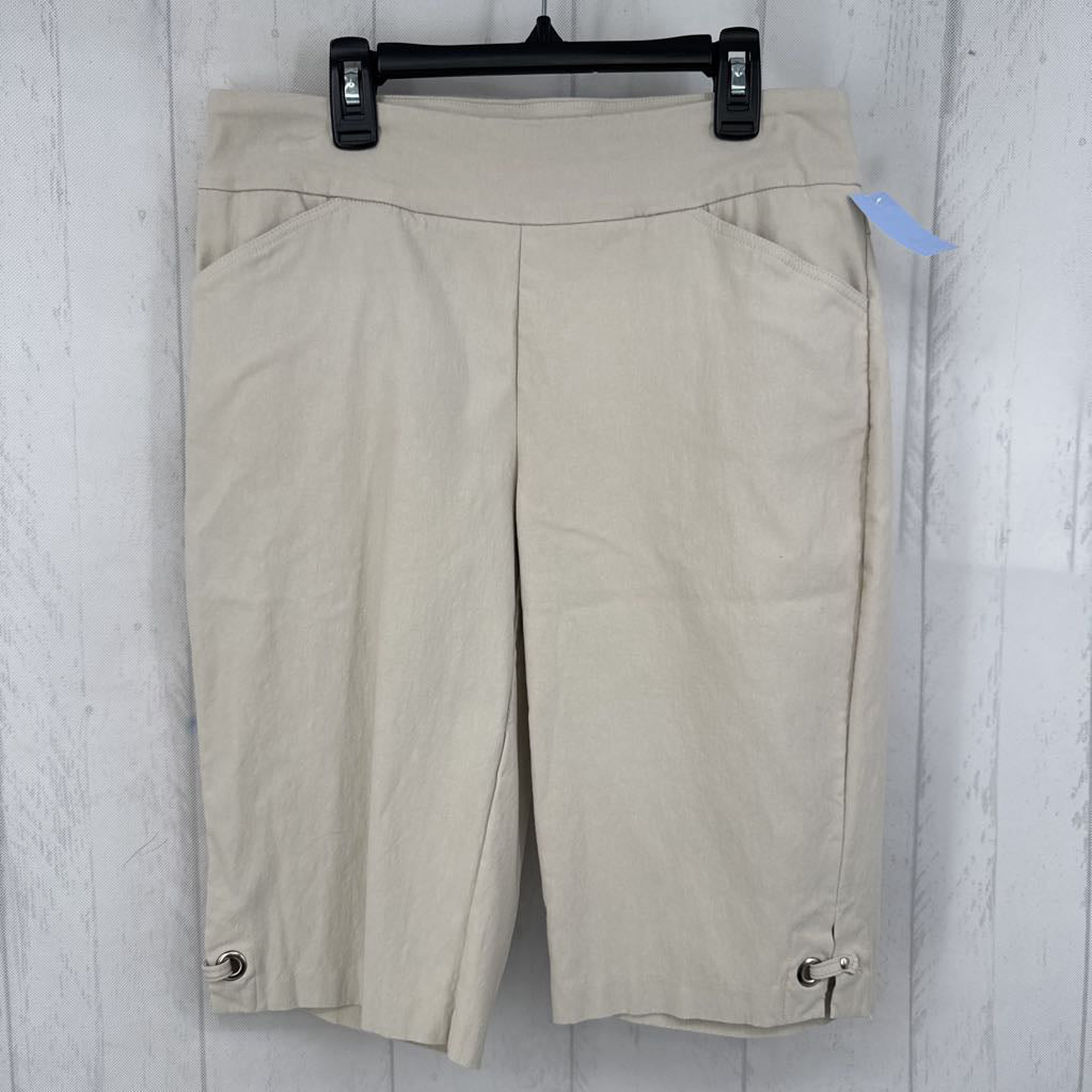 10 pull-on twill bermuda shorts