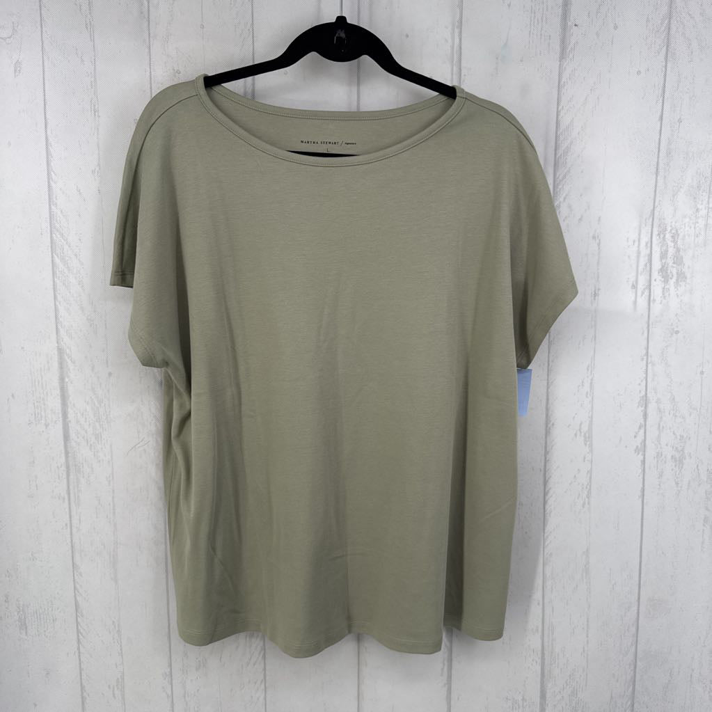 L s/s v-neck top
