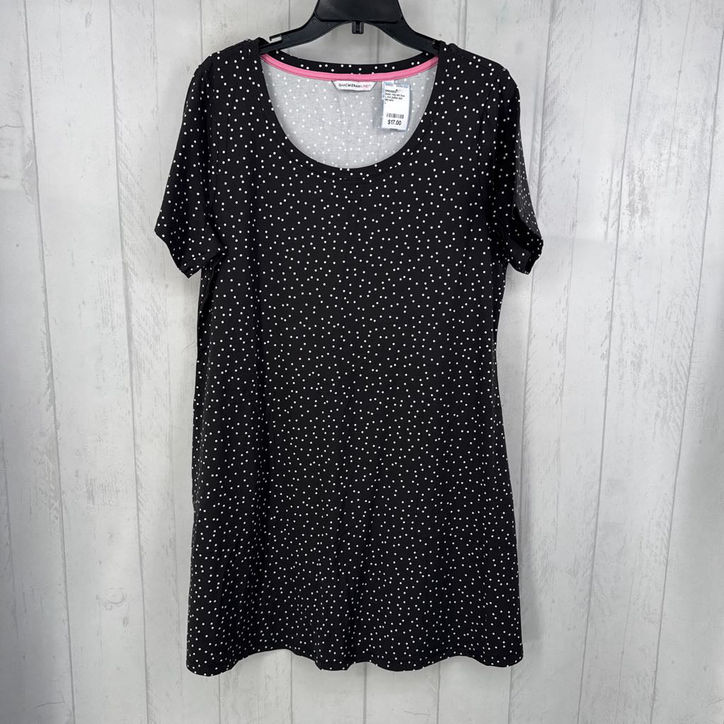 L s/s polka dot dress