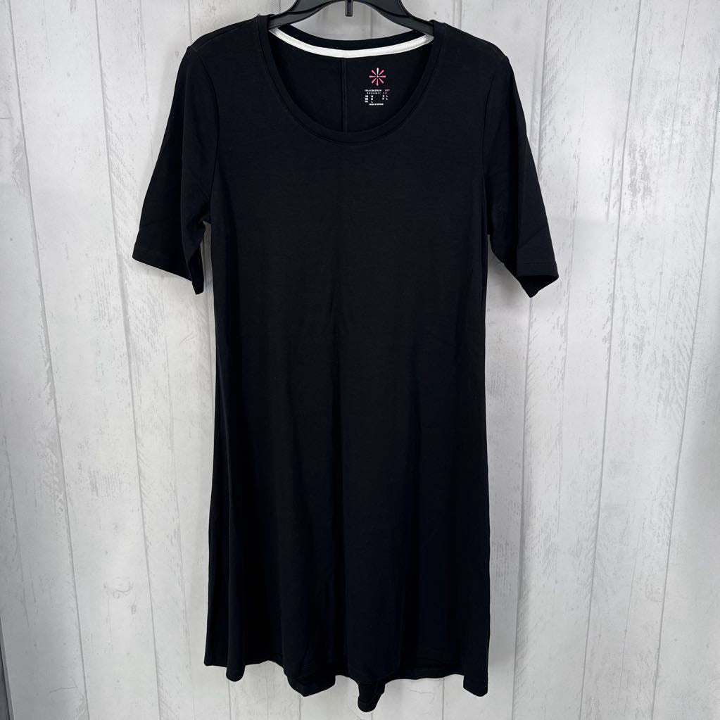M s/s scoop neck dress