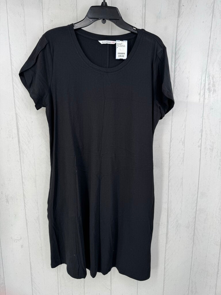 L s/s scoop neck dress