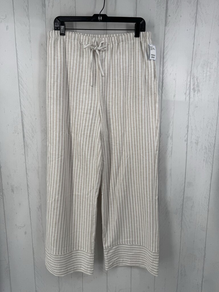 L striped wide leg pant