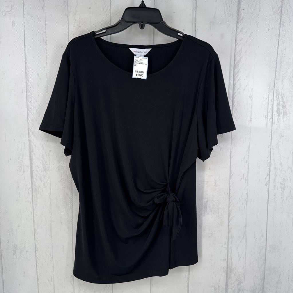 XXL side tie s/s top