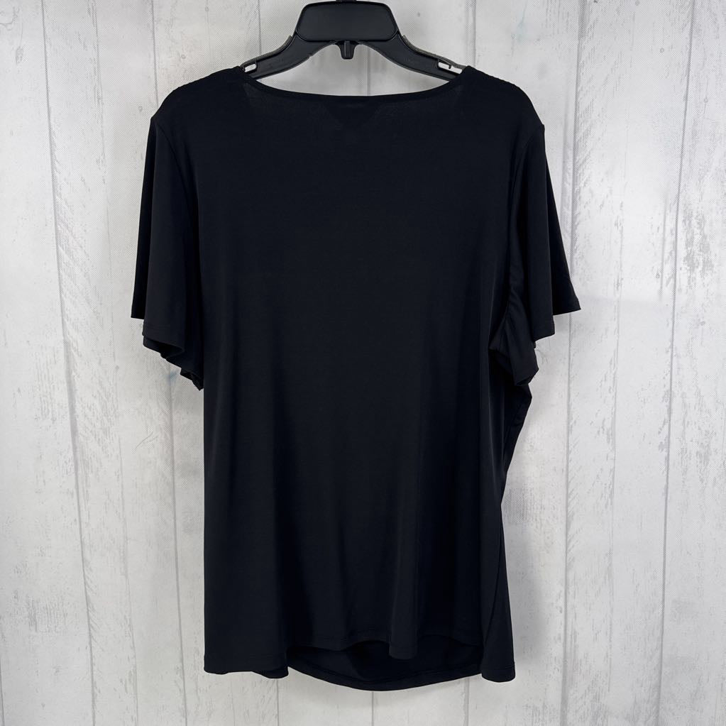 XXL side tie s/s top