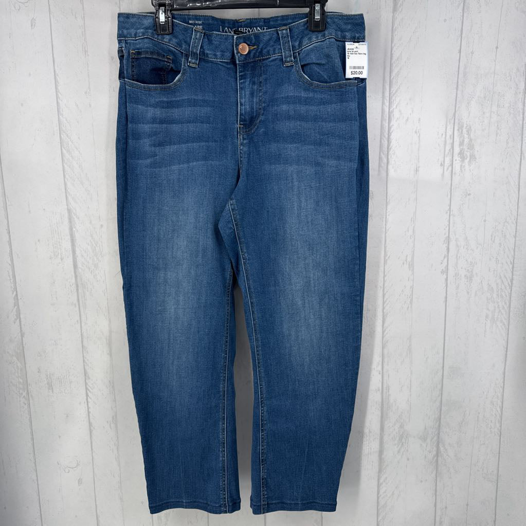 16 mid-rise flare leg jean