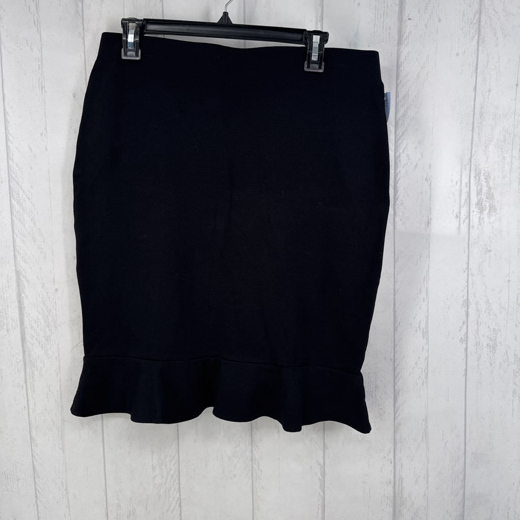 L ruffle hem skirt