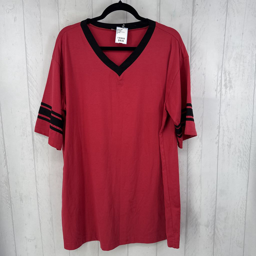 XL v-neck s/s t-shirtdress