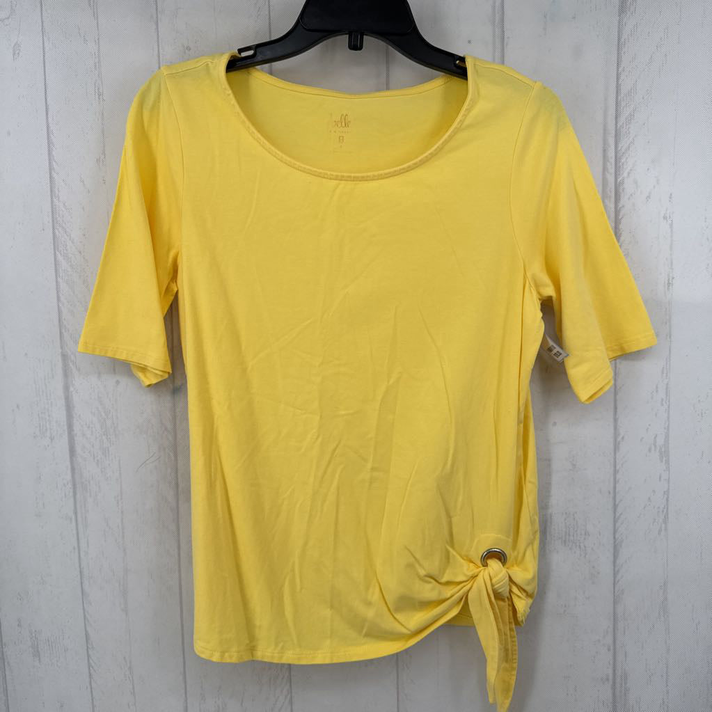 S side tie round neck s/s tee