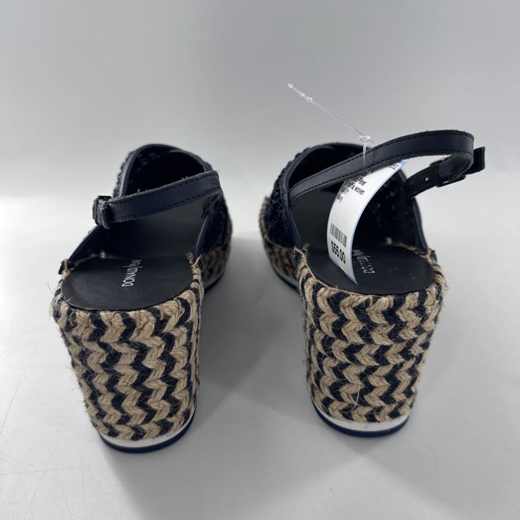 10 raffia woven wedge sandals