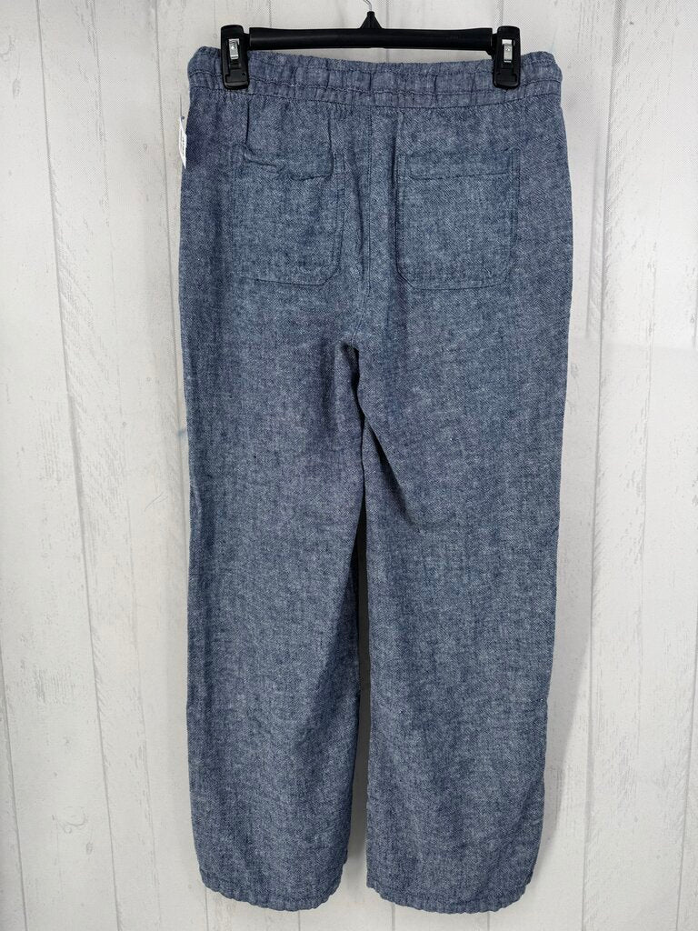 S chambray wide leg pant