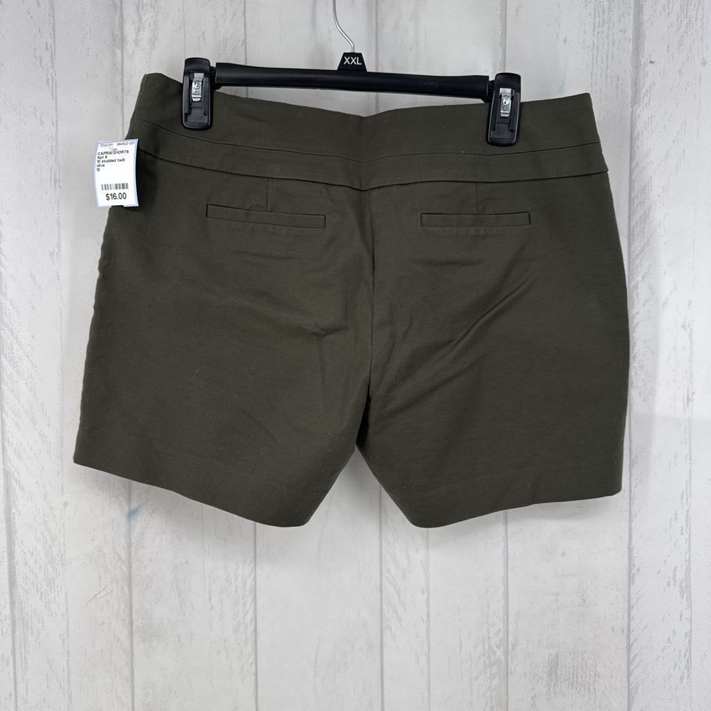 10 studded twill shorts