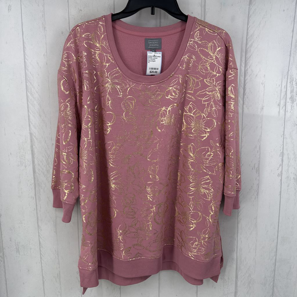XL flo print crewneck sweatshirt