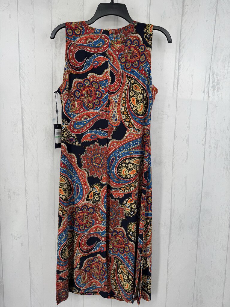 8 paisley print slvls dress