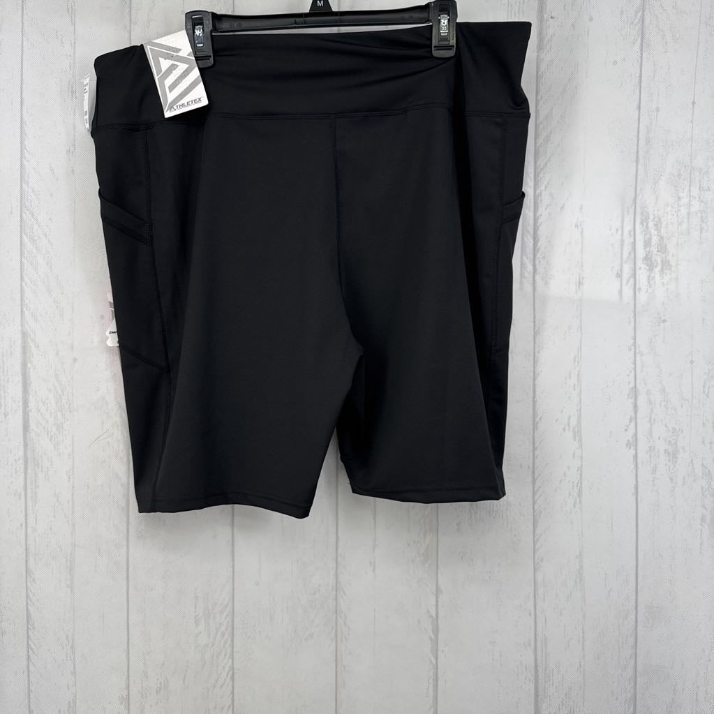 3X hi-rise shorts