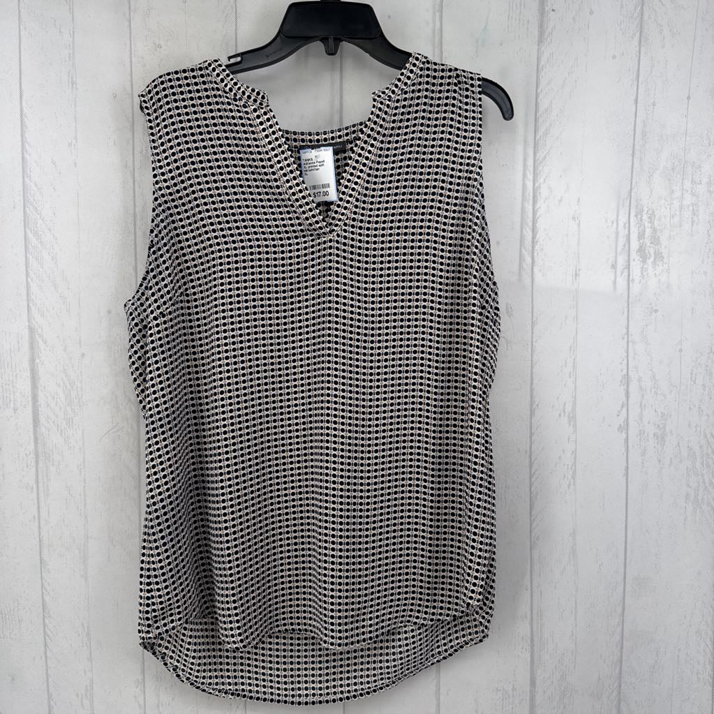 XL printed split neck tank