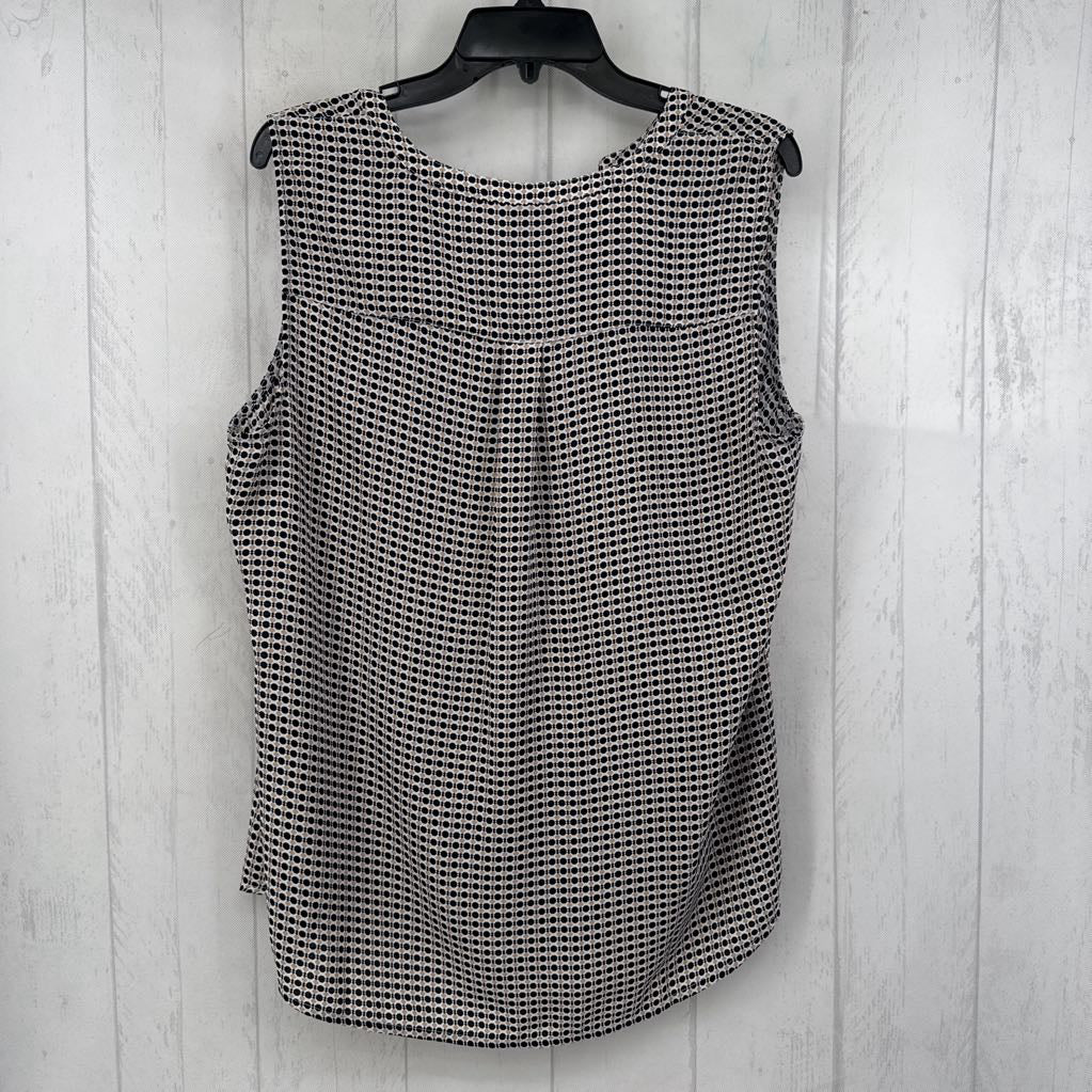 XL printed split neck tank