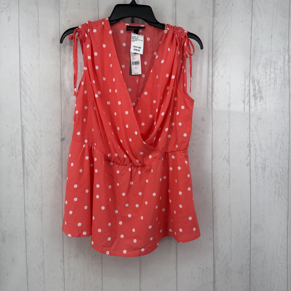 R45 10/12 polka dot crossover slvls tank