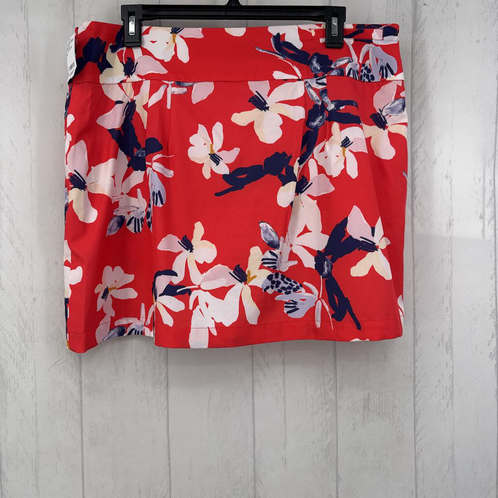 L flo print golf skort