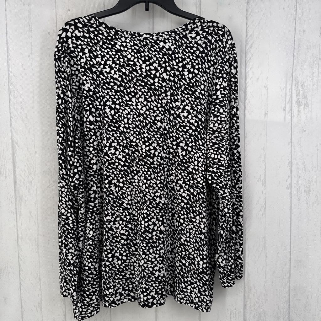 XXL printed l/s tee