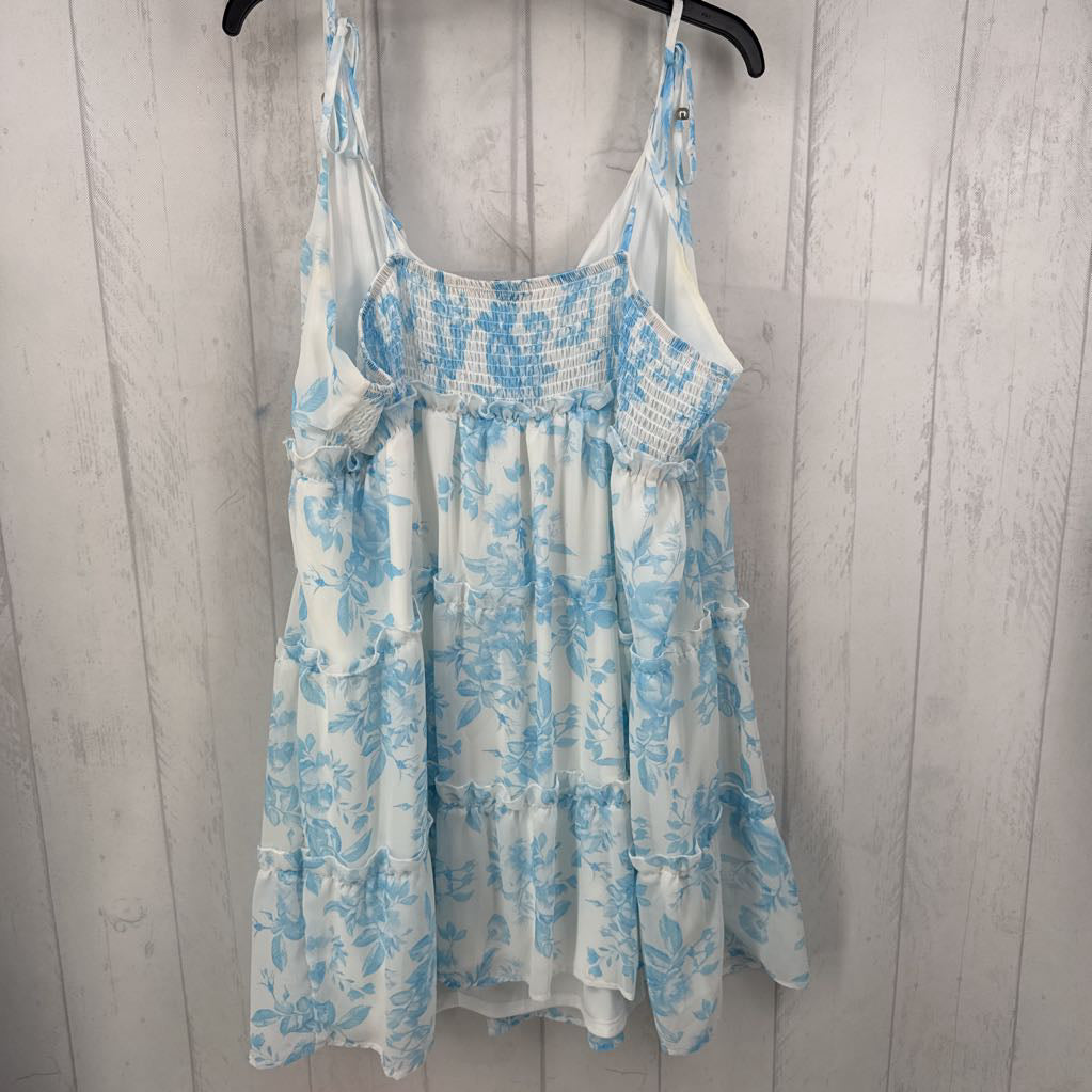 4X flo print sundress