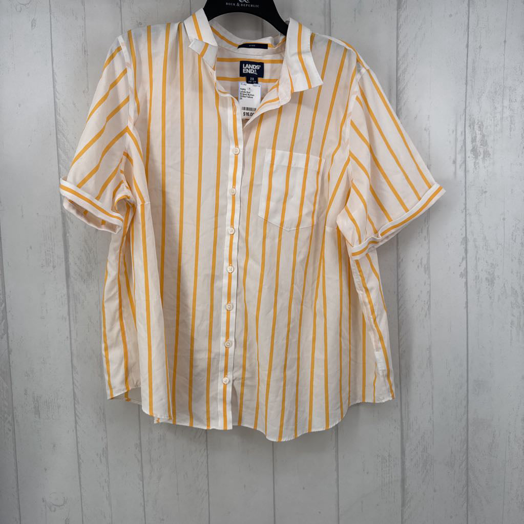 Striped Button Down Front Pocket Shirt