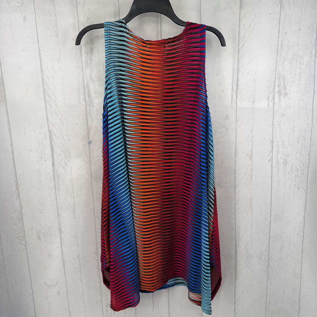Striped Gradient Pattern Cover Up