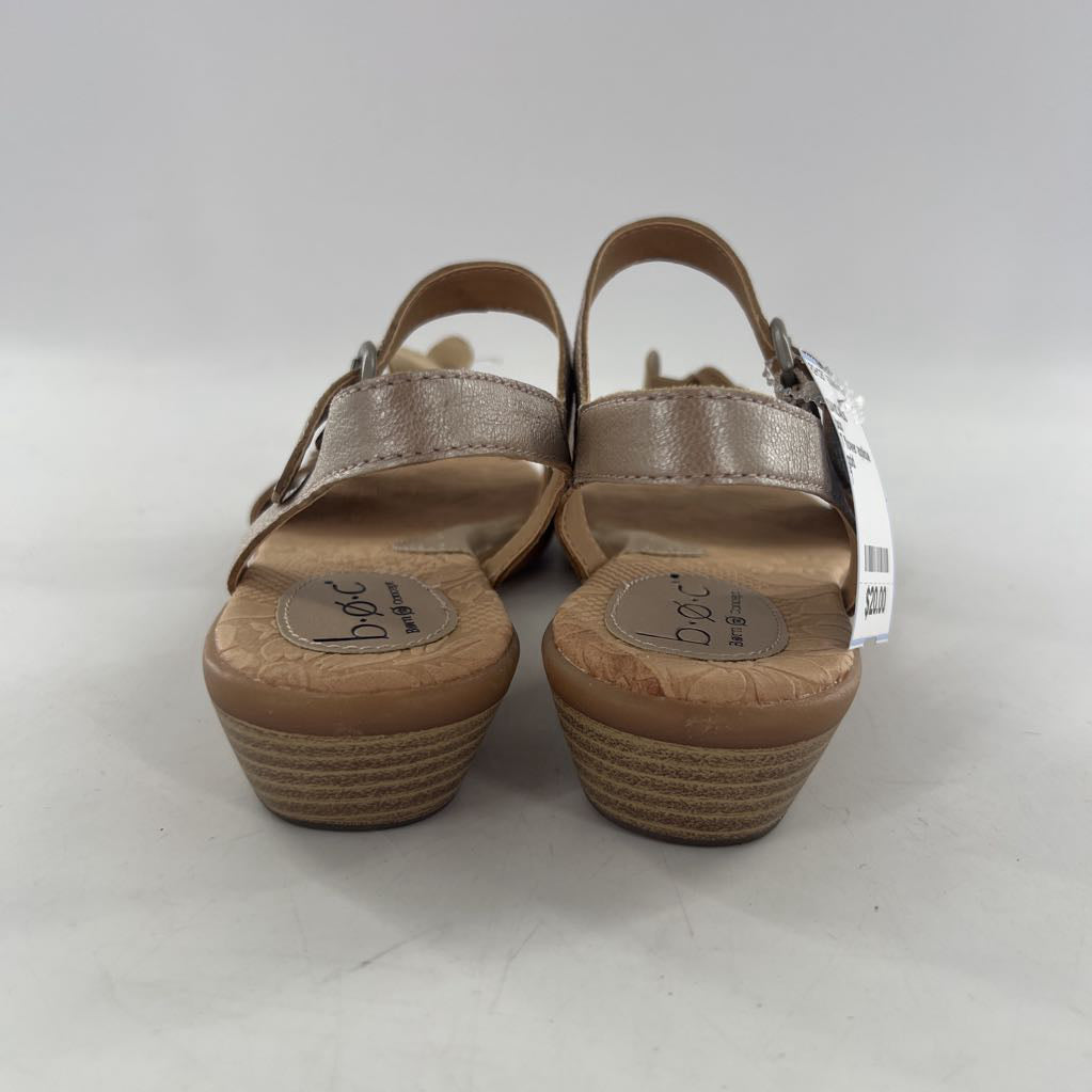 7 flower applique ankle strap sandals