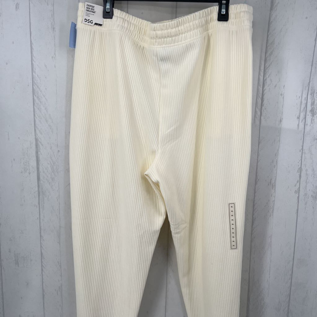 XL hi-rise ribbed jogger sweatpants