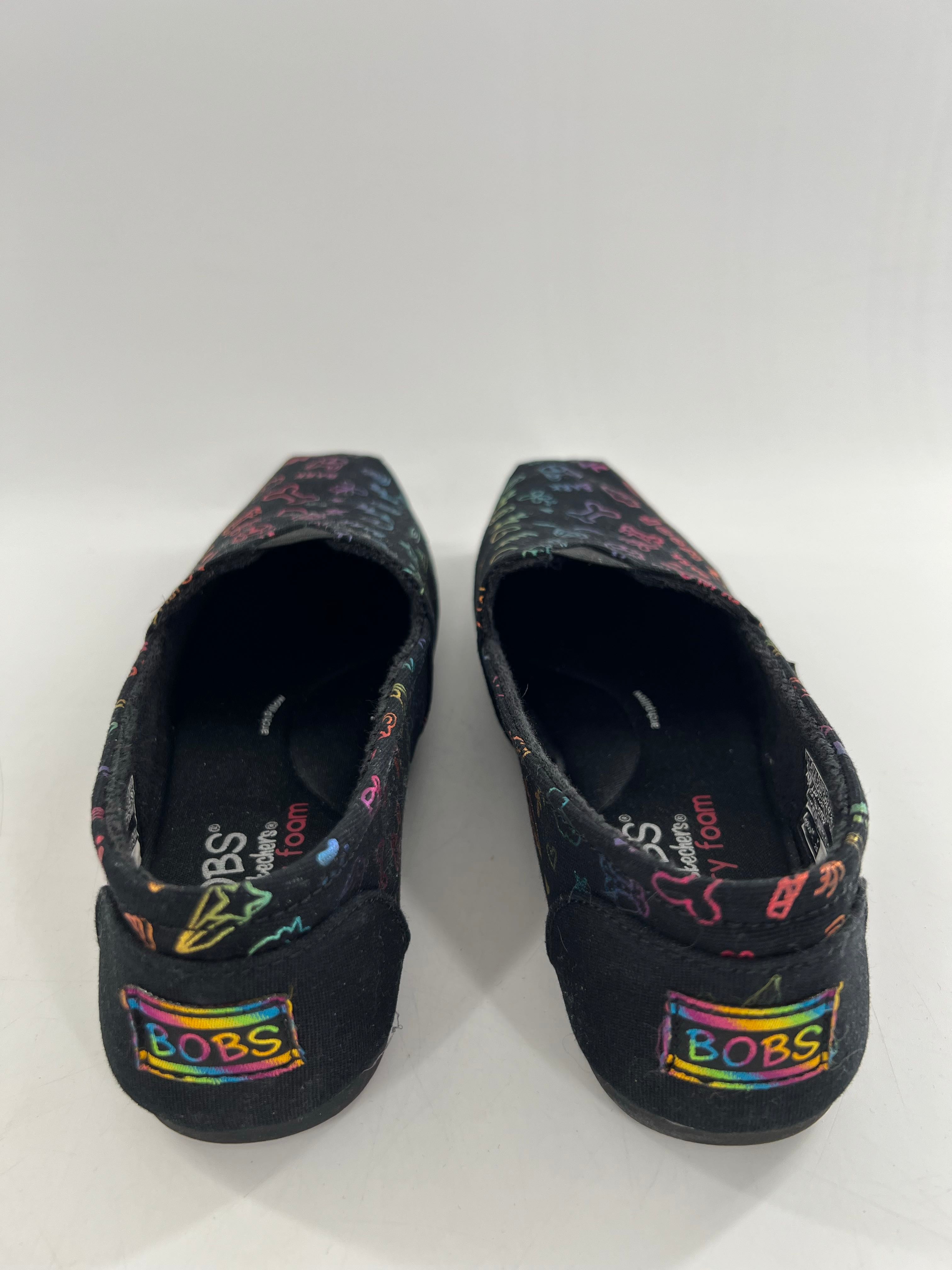 7.5 dog print loafers