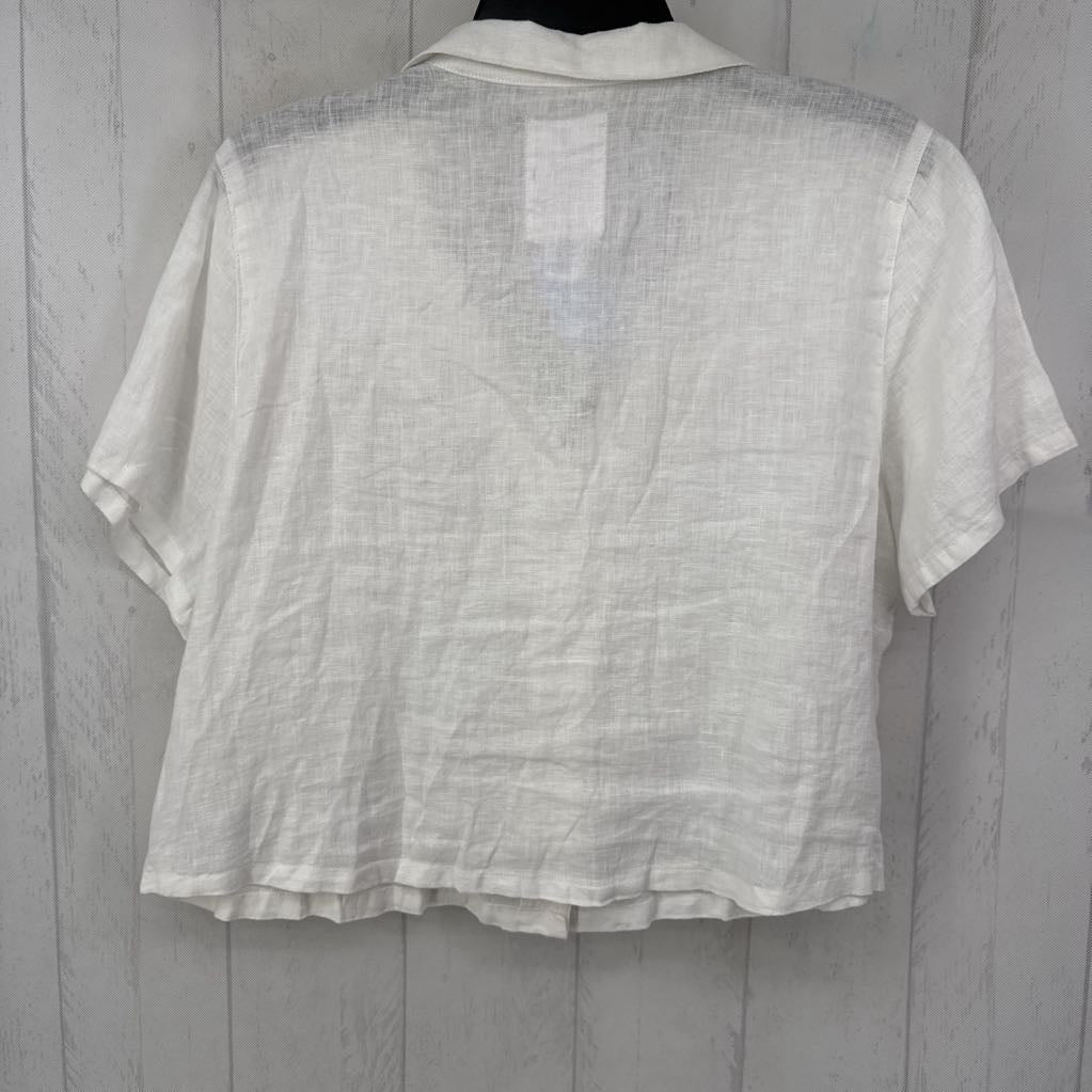 XL 100% linen button s/s shirt