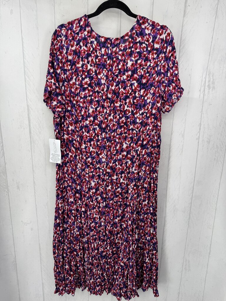 1x s/s floral maxi dress