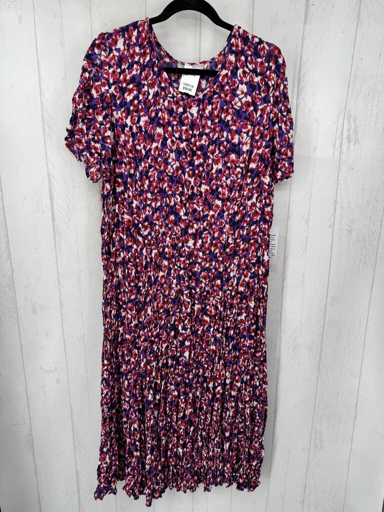 1x s/s floral maxi dress