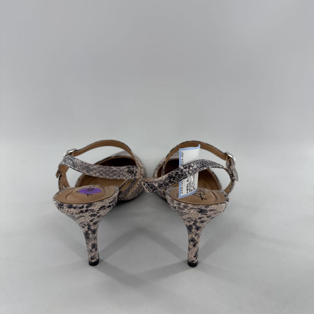 8 python print slingback pumps