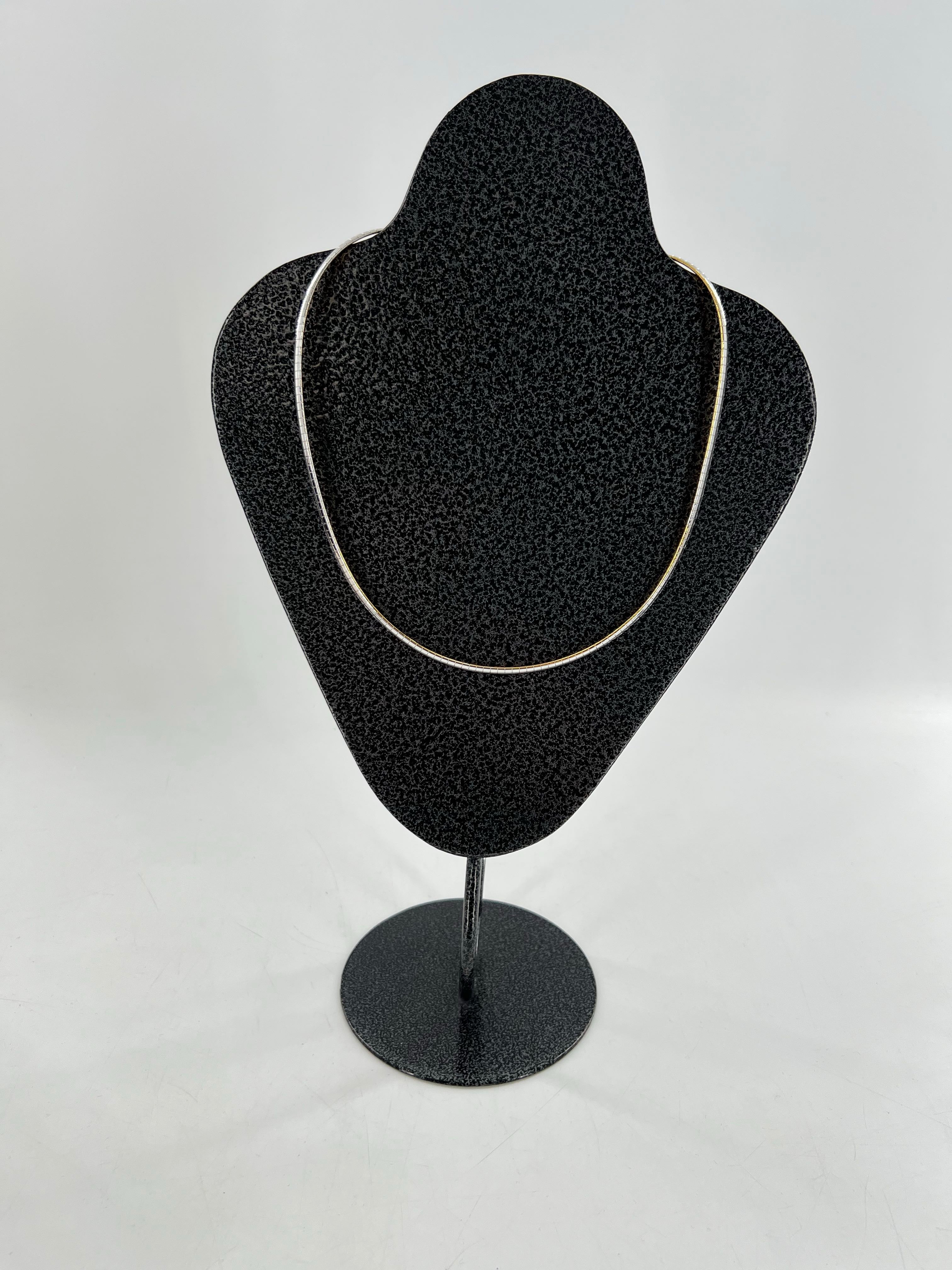 10" silver/gold necklace